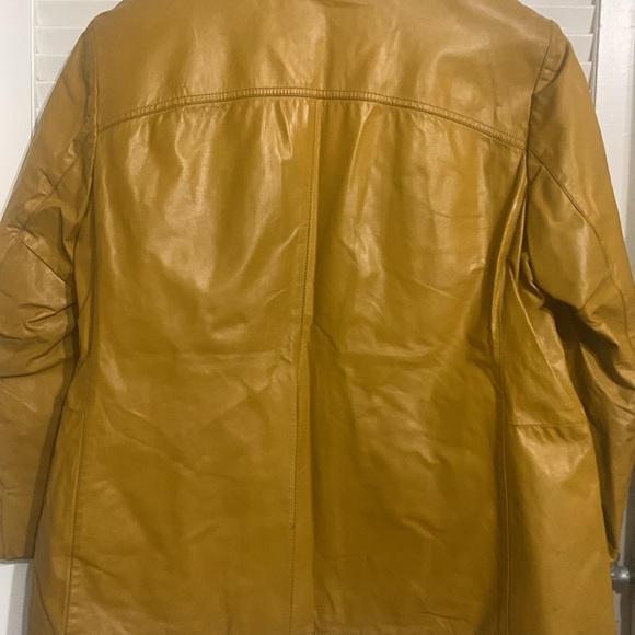 Vintage OLD HOLLYWOOD.. Gold Leather jacket by LAKELAND .. - Picture 13 of 16